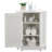 Bathroom Cabinet Triangle Corner Storage Cabinet With Adjustable Shelf Modern Style MDF Board-755820901