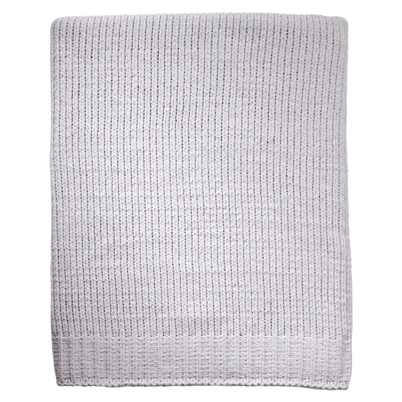 Couverture en chenille Little Love Separates, Gris