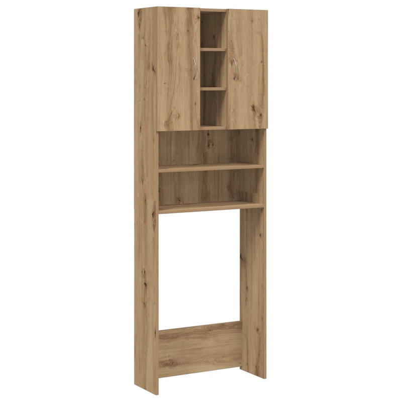 Awaah Solid Wood Linen Cabinet, Artisan Oak