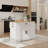47.2" Kitchen Dining Table Set With 2 Stools And Drop Leaf-1608053885
