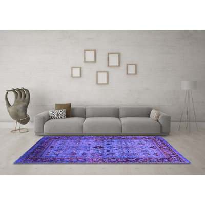 Tapis mauve Mid-Century 1579