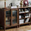 Bibliothèque classique en bois massif