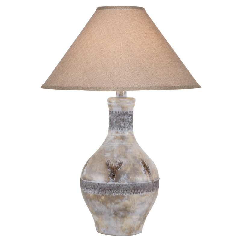 Ericca Ceramic Lamp, Light Gray