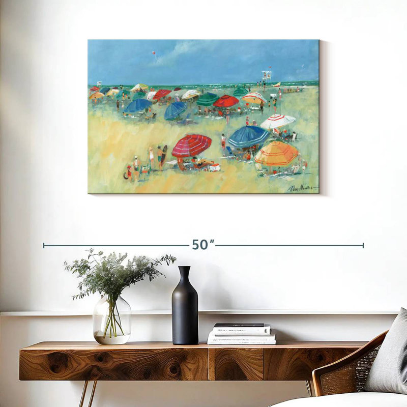 Gillard Umbrellas At The Shore I, 24" H x 36" W