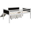 Lit mezzanine simple, blanc. Deux options de rangement. Structure en bois de pin massif. Structure et corde d'escalade pour l'excitation. Double tableau noir. Lit de sortie Slide Slidey avec rangement supplémentaire. Amusement et exercice.-121020257
