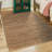 Modern Farmhouse Handmade Natural Fiber Jute Indoor Area Rug with Cotton Backing-124910767-9784823