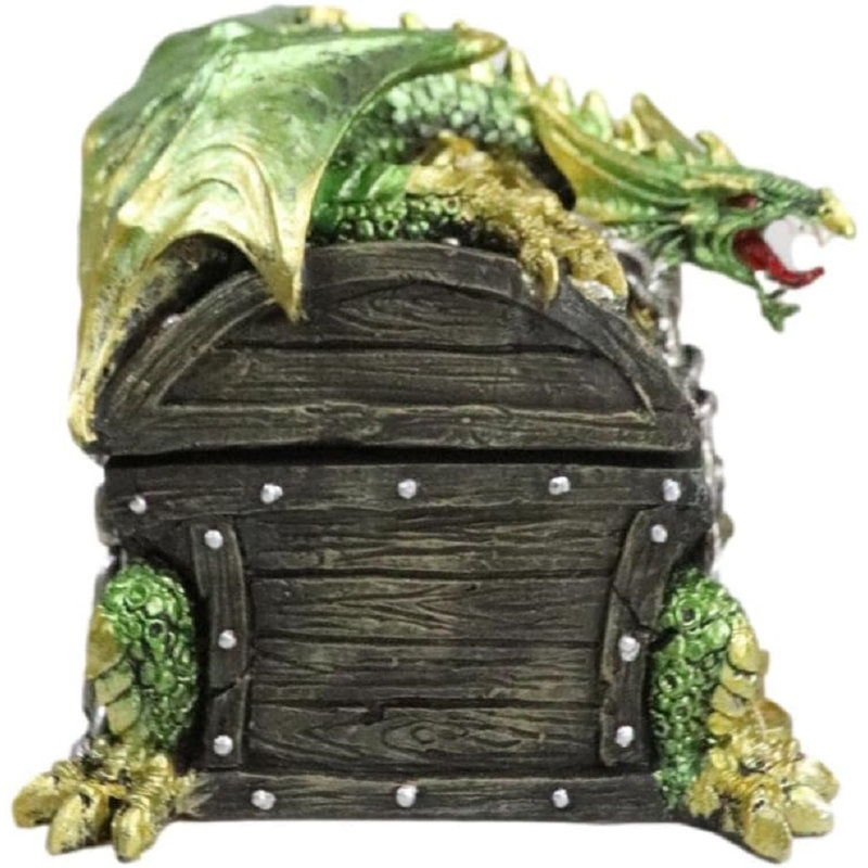Boîte à bijoux décorative or et vert