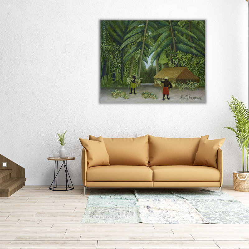 Banana Harvest, 1907-1910, reproduction d'art sur toile, H 24 po x l 30 po