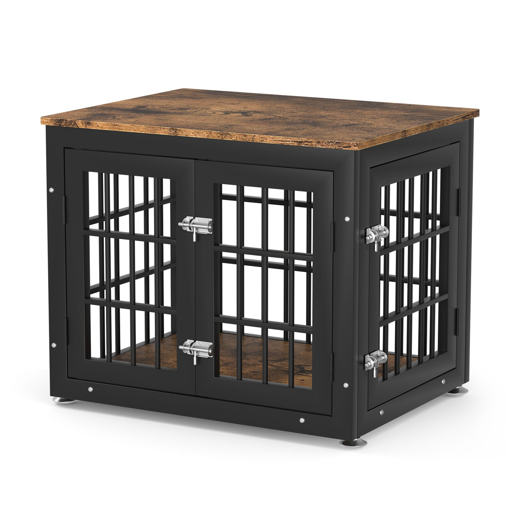 https://assets.wfcdn.com/im/86556107/compr-r85/2654/265496137/wood-dog-crate-furniture-dog-kennel-double-doors-heavy-duty-dog-cage-end-table.jpg