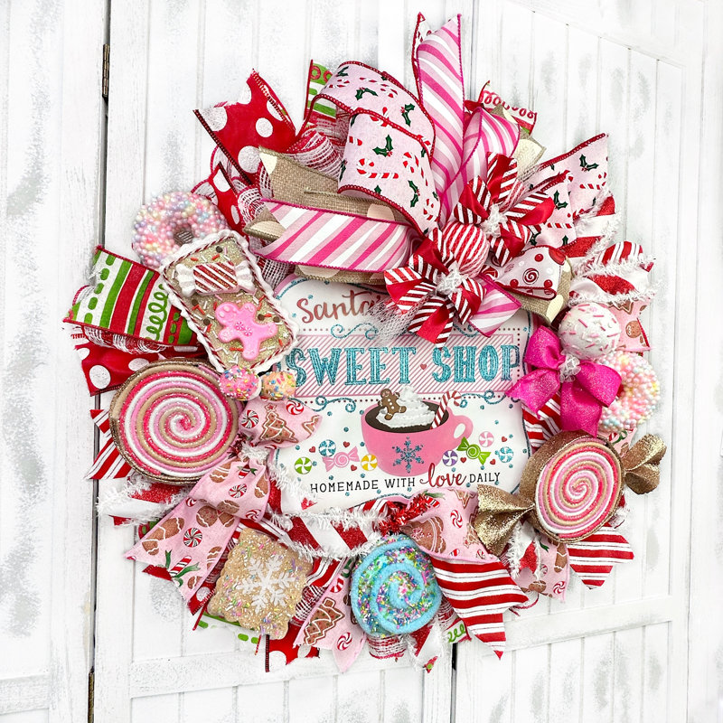 18 " Handmade Deco Mesh Wreath