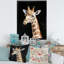 Gros plan sur une girafe III - photographie sur toile-60161883-60161891