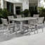 Ensemble de conversation d'extérieur en aluminium pour 12 personnes avec coussins Bella - Sièges de patio modernes avec corde à séchage rapide, chaises empilables et collection assortie Bella-602334987