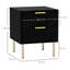 40cm W Manufactured Wood Bedside Table-1815435186