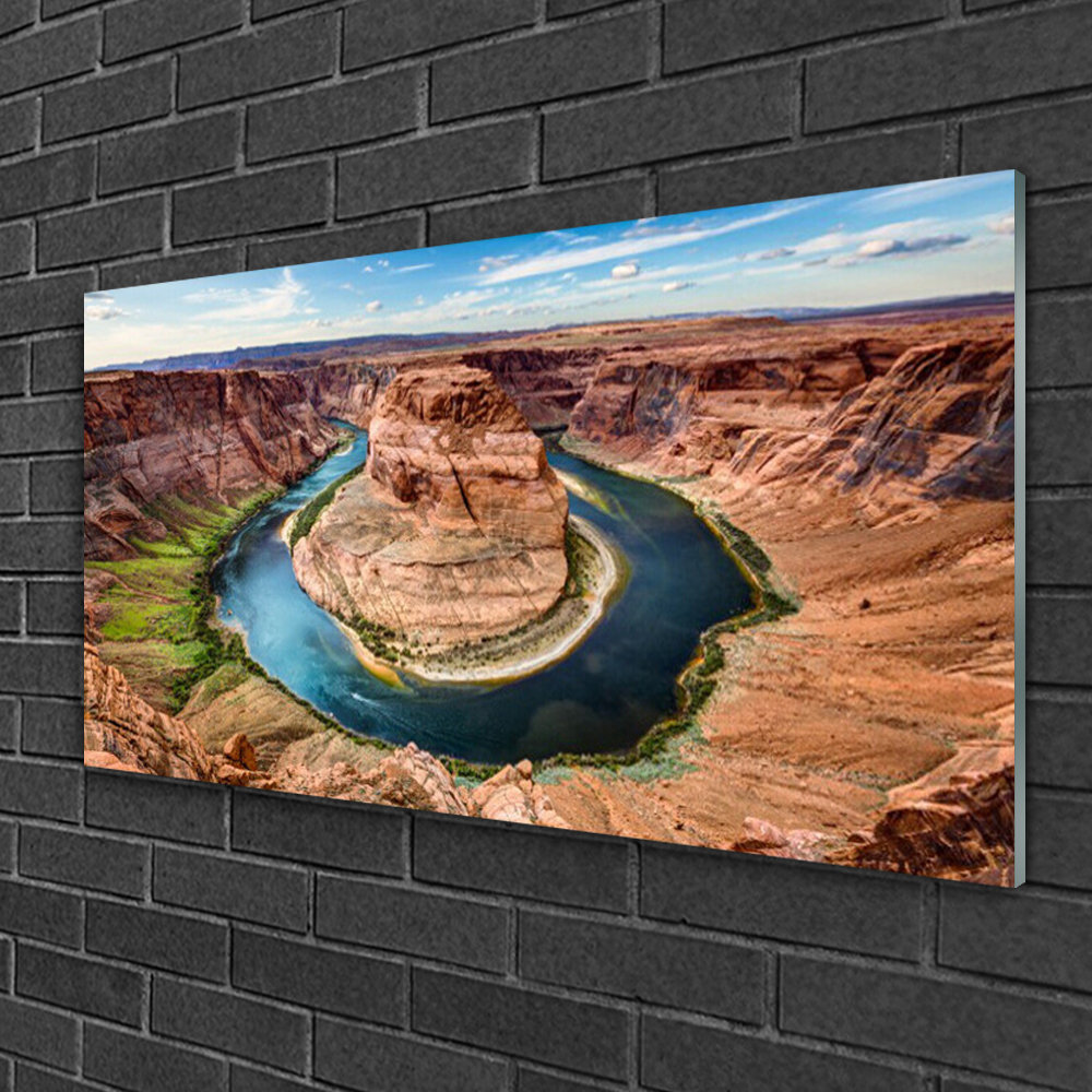 Glasbild Grand Canyon Fluss