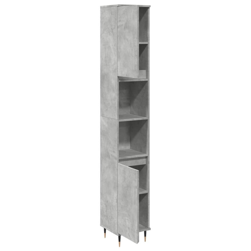 Freestanding Bathroom Cabinet, Concrete Grey