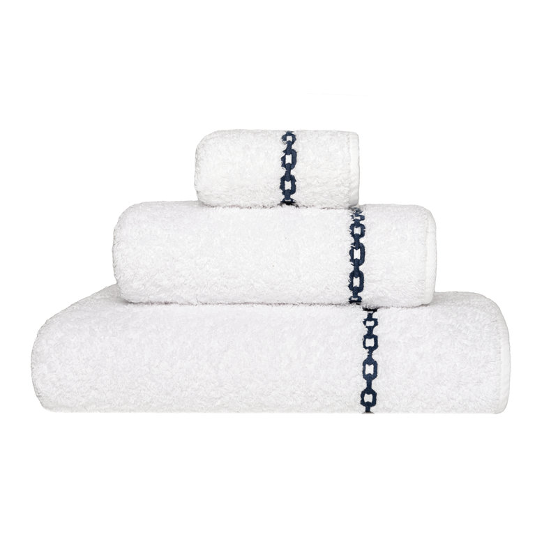Arcadia Hand Towel, White/Oxford