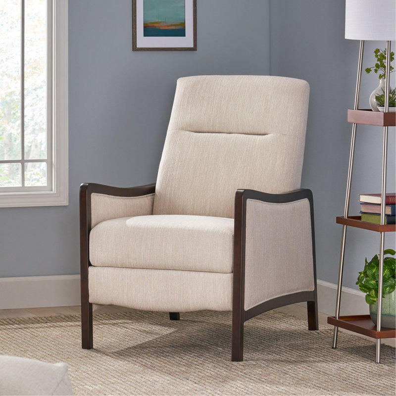 Canapé inclinable en tissu Mid-Century, Beige