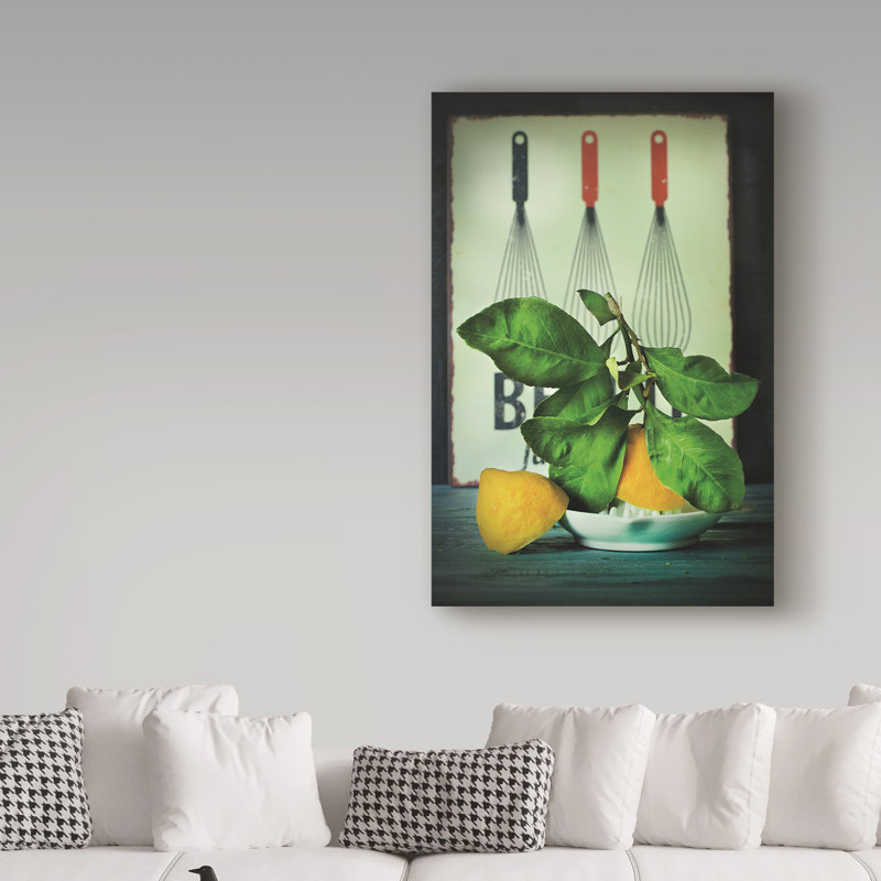 « citron press », reproduction de photo sur toile tendue, H 19 po x l 12 po x P 2 po