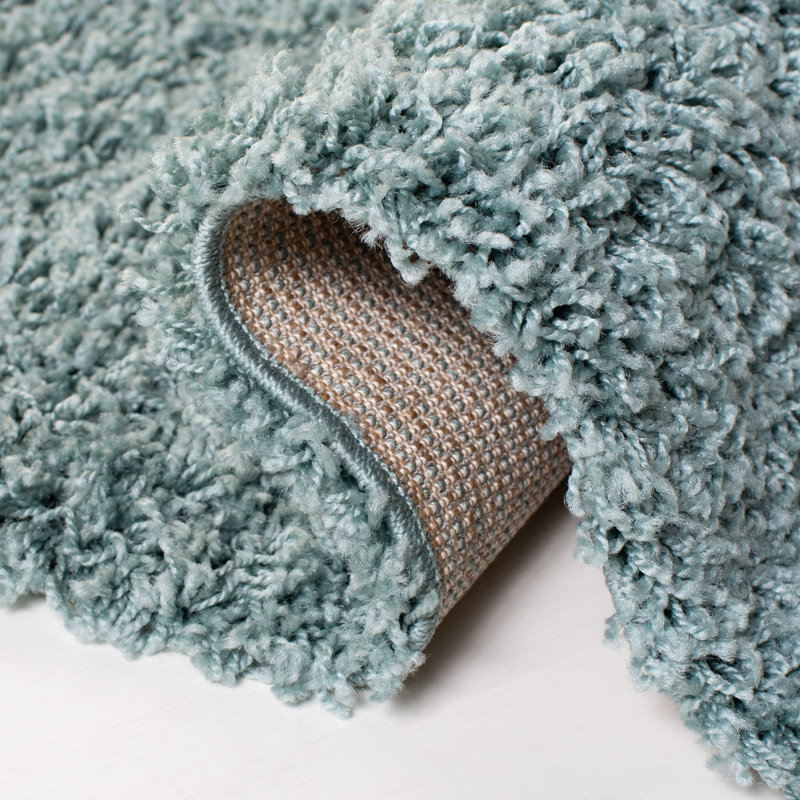 Sga-Amoroso Shag Performance Solid Color Rug, Runner 2'3" x 10'