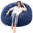 Memory Foam Filled Bean Bag Chair with Soft Removeable Cover-1575739256-1575739263