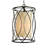 Traditional 1 Light Dark Brown Cylinder Pendant