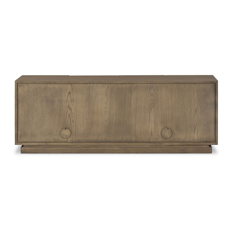 Asbury Media Console-Light Wash Oak, Light Wash Oak