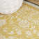 Delcine Bohemian Textured Weave Floral Yellow/Cream Indoor/Outdoor Rug