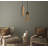 1 - Light Rubberwood Shaded Pendant