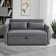 Convertible Velvet Sofa Bed with two Pillows and Adjustable Backrest