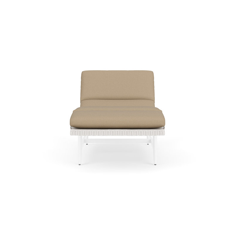 Cascade Outdoor Chaise Lounge, White, Fife Sahara