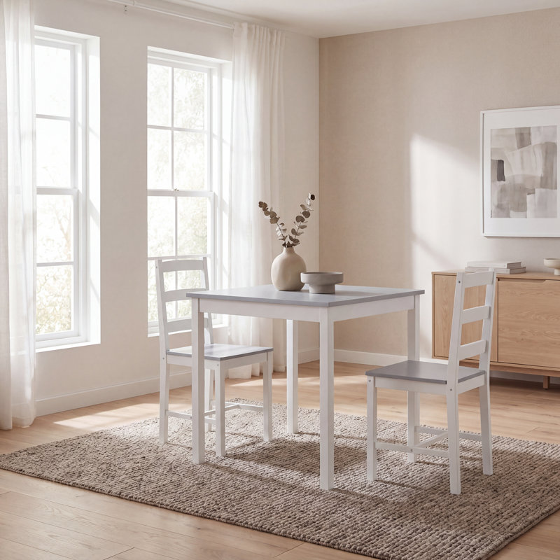 Roseleaf 2 -Person Solid Wood Dining Set