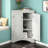 Modern Grey Triangle Cabinet - Adjustable Shelves For Fashionable Home Bathroom With Ample Storage Space-1959349271