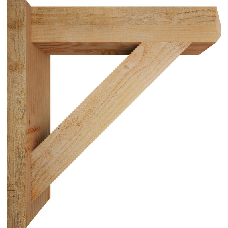 Artisan traditionnel en bois rustique, P 24 po x H 24 po, Sapin Douglas de 6 po (sciage brut)