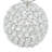 Feinberg Metal Fruit Decorative Silver Sculpture with Crystal Embellishments Set