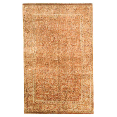 High-Quality Hand-Knotted Rust Area Rug