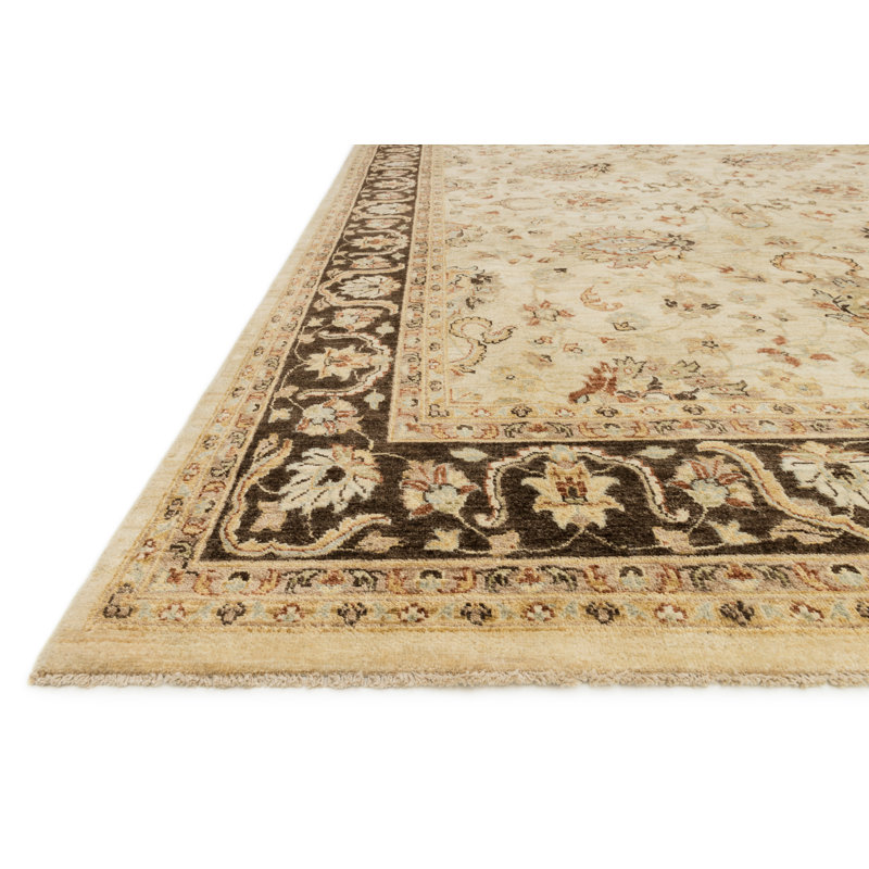 Durden Wool Oriental Indoor Rug, Rectangle 4' x 6'