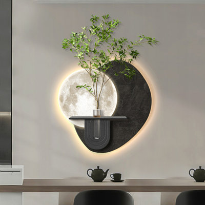 Black Free Form Sandstone Wall art