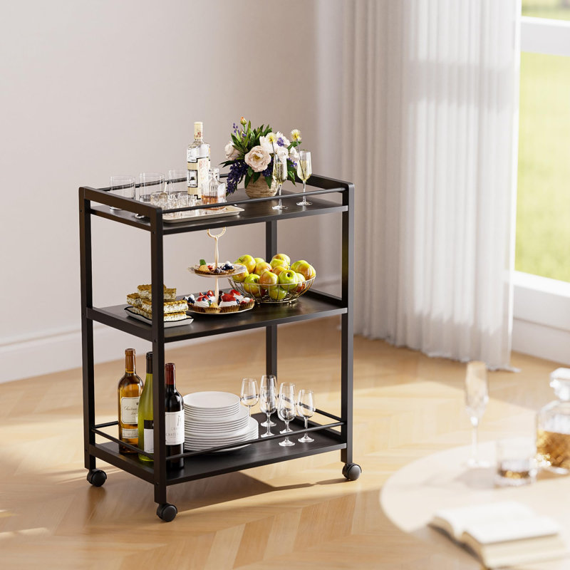 Wood Bar Cart