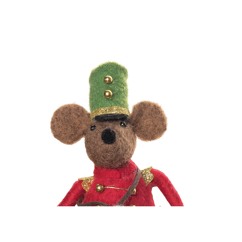 Figurine souris en tissu