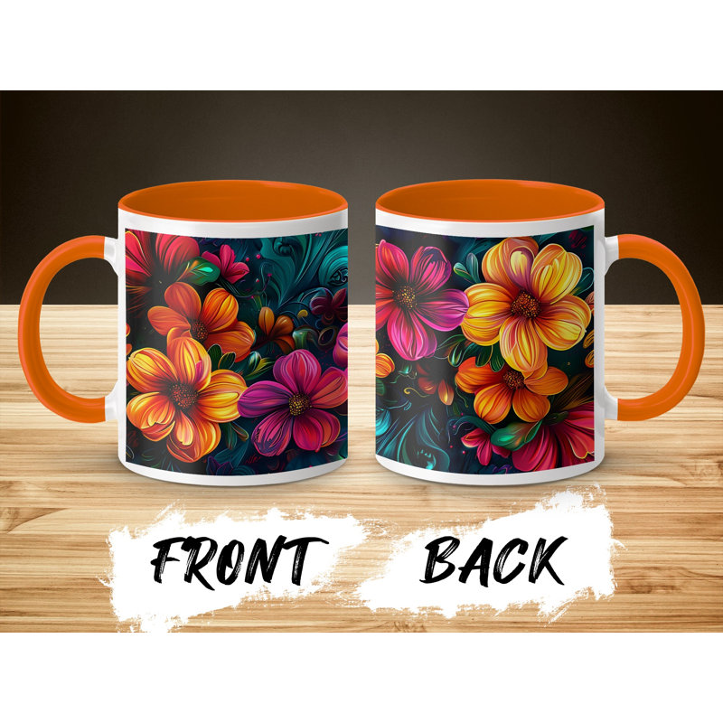 Ceramic Coffee Mug, Orange