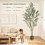 Olive artificielle d'intérieur, 5 pi de haut olivier artificiel avec jardinière noire et fausse mousse verte-1006130705-1006130702