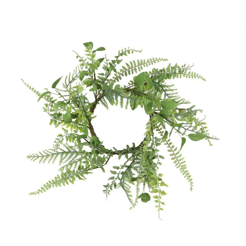 Anneau de bougie Mixed Greens, L 6 po x H 6 po x P 1 po