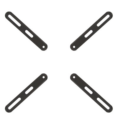 Black Fixed Wall Mount for Holds up to 66 lbs