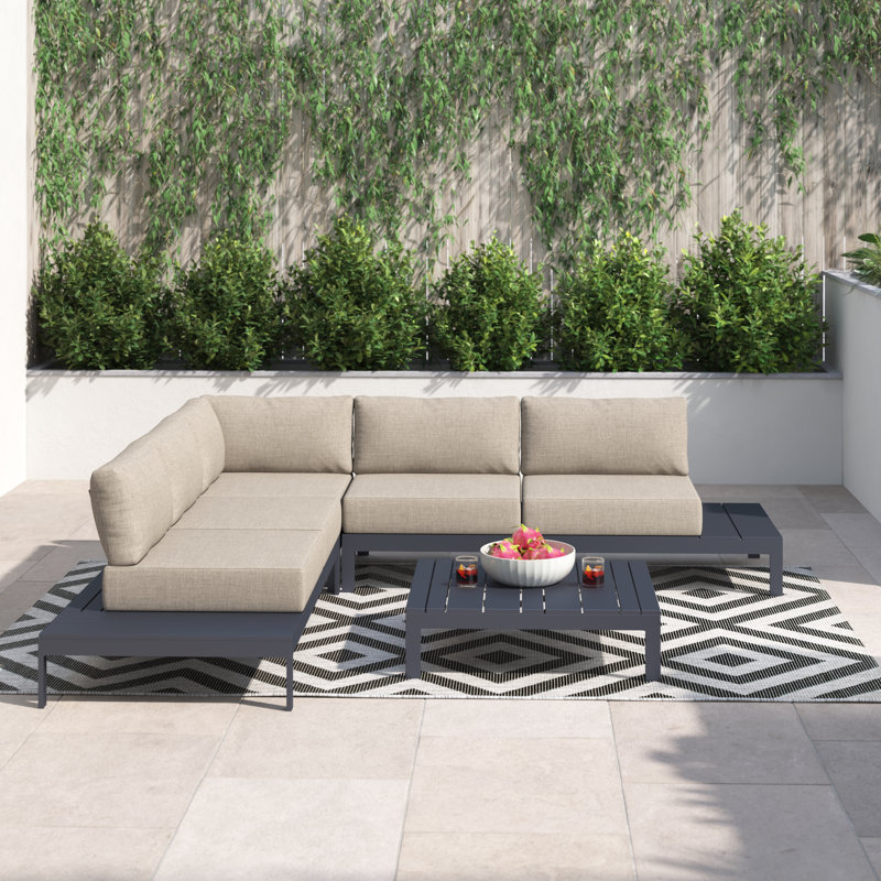 Aleigh 5 - Person Patio Conversation Set