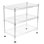 3-Tier Compact Wire Utility Shelving Unit - Adjustable Storage Rack for Kitchen, Bathroom, Pantry