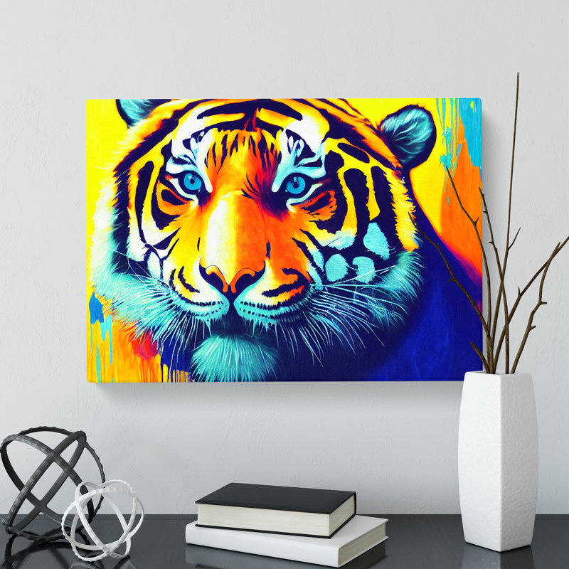 Tiger Splash Vol.1 Abstract - Wrapped Canvas, 50cm H x 76cm W x 3cm D