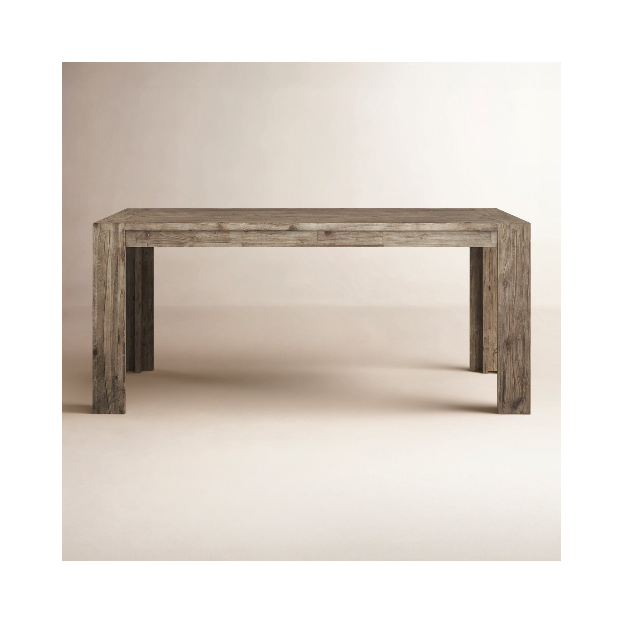 Vancamp Seashore Fixed Top Dining Table, Antique Natural