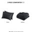 Édredon noir en microfibre pour lit doux-124869754-124869756