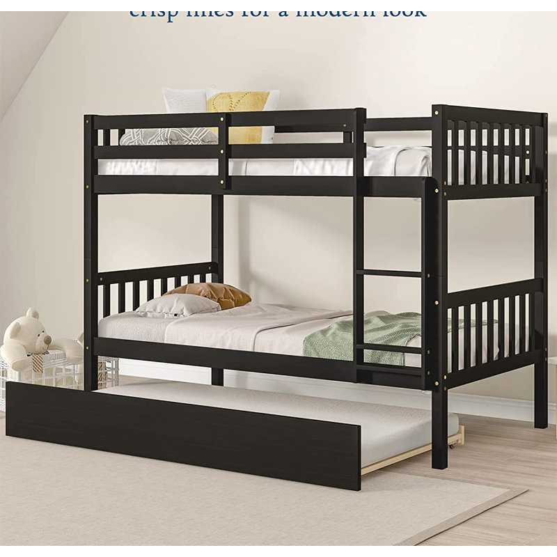 Kids Twin Over Twin Bunk Bed