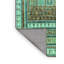 Tapis bleu en chenille tissé à la machine Southwestern-1794062721